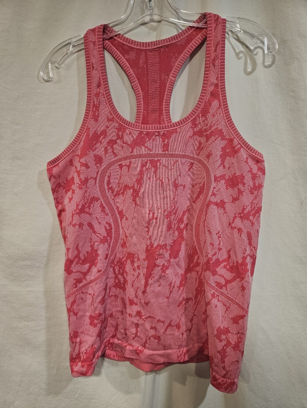🩷 lululemon athletica Pink Patterned Racerback Tank Top